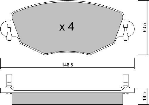 Aisin BPFO-1005 - Гальмівні колодки, дискові гальма avtolavka.club