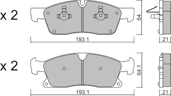 AISIN BPMB-1018 - Гальмівні колодки, дискові гальма avtolavka.club