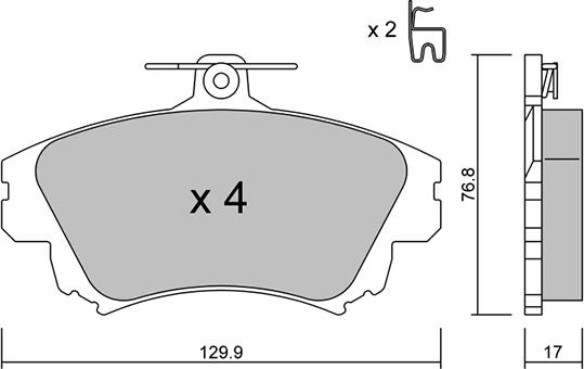 Aisin BPMI-1006 - Гальмівні колодки, дискові гальма avtolavka.club