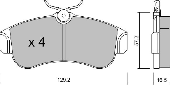 AISIN BPNI-1901 - Гальмівні колодки, дискові гальма avtolavka.club