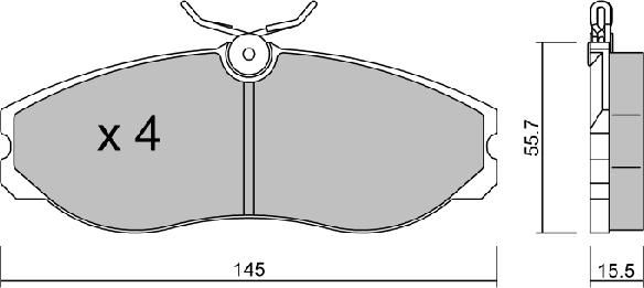 Aisin BPNI-1907 - Гальмівні колодки, дискові гальма avtolavka.club