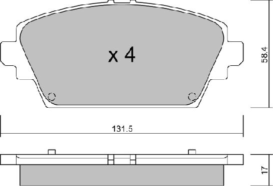 Aisin BPNI-1015 - Гальмівні колодки, дискові гальма avtolavka.club