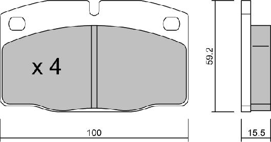 Aisin BPOP-1004 - Гальмівні колодки, дискові гальма avtolavka.club