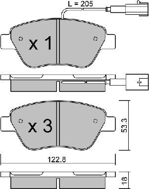 Aisin BPPE-1007 - Гальмівні колодки, дискові гальма avtolavka.club