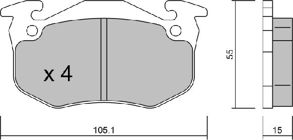 Aisin BPRE-1017 - Гальмівні колодки, дискові гальма avtolavka.club