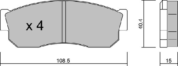 Aisin BPSB-1901 - Гальмівні колодки, дискові гальма avtolavka.club