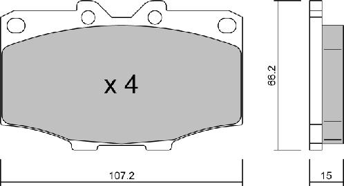 Aisin BPTO-2904 - Гальмівні колодки, дискові гальма avtolavka.club