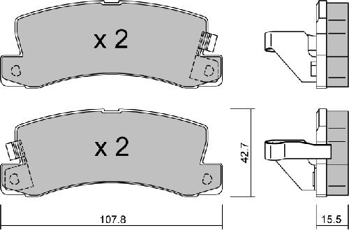 Aisin BPTO-2900 - Гальмівні колодки, дискові гальма avtolavka.club