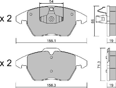 Aisin BPVW-1006 - Гальмівні колодки, дискові гальма avtolavka.club