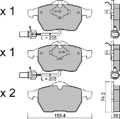 Aisin BPVW-1014 - Гальмівні колодки, дискові гальма avtolavka.club