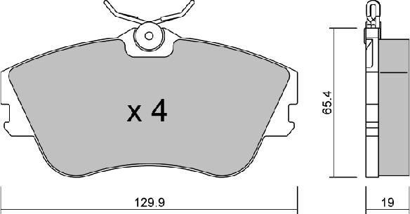 Aisin BPVW-1034 - Гальмівні колодки, дискові гальма avtolavka.club