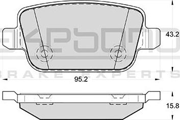 FORD MEMG9J2M008A2A - Гальмівні колодки, дискові гальма avtolavka.club