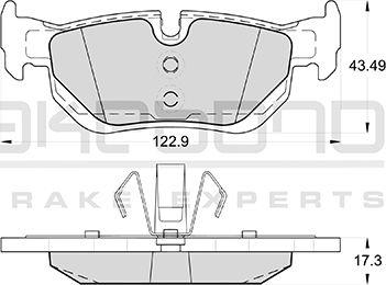 Akebono AN-4428K - Гальмівні колодки, дискові гальма avtolavka.club