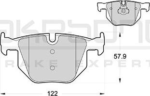 Akebono AN-4534K - Гальмівні колодки, дискові гальма avtolavka.club