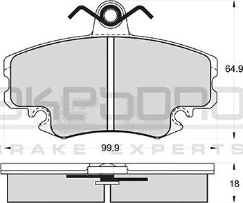 Akebono AN-4014KE - Гальмівні колодки, дискові гальма avtolavka.club