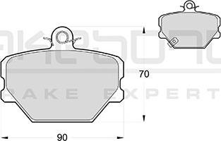 Akebono AN-4012WKE - Гальмівні колодки, дискові гальма avtolavka.club