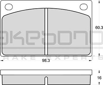 Akebono AN-4075KE - Гальмівні колодки, дискові гальма avtolavka.club