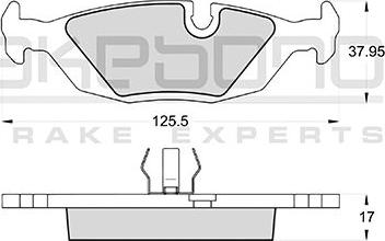 Akebono AN-4077KE - Гальмівні колодки, дискові гальма avtolavka.club