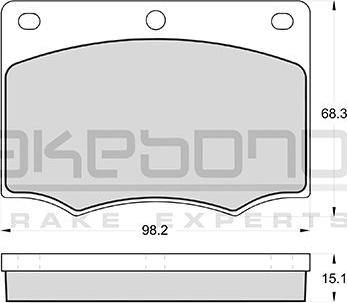 Akebono AN-4151KE - Гальмівні колодки, дискові гальма avtolavka.club