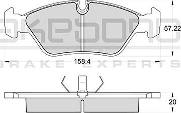 Akebono AN-4176KE - Гальмівні колодки, дискові гальма avtolavka.club