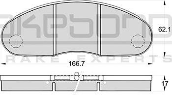 Akebono AN-4244WKE - Гальмівні колодки, дискові гальма avtolavka.club