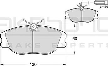 Akebono AN-4258WKE - Гальмівні колодки, дискові гальма avtolavka.club