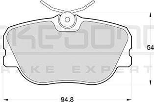 Akebono AN-4219KE - Гальмівні колодки, дискові гальма avtolavka.club