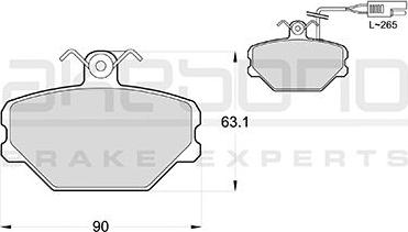 Akebono AN-4214WKE - Гальмівні колодки, дискові гальма avtolavka.club