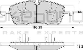 Akebono AN-4794WKE - Гальмівні колодки, дискові гальма avtolavka.club