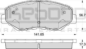 Akebono AN-663WK - Гальмівні колодки, дискові гальма avtolavka.club