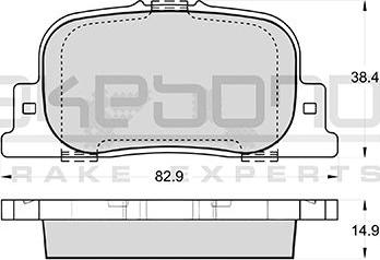 Akebono AN-604K - Гальмівні колодки, дискові гальма avtolavka.club