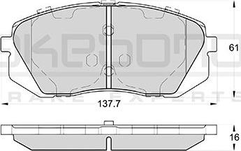 Akebono AN-8191WKE - Гальмівні колодки, дискові гальма avtolavka.club