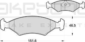 Akebono AN-8156K - Гальмівні колодки, дискові гальма avtolavka.club