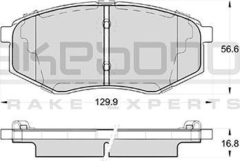 Akebono AN-8222WKE - Гальмівні колодки, дискові гальма avtolavka.club