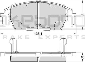 Akebono AN-757WK - Гальмівні колодки, дискові гальма avtolavka.club