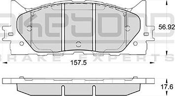 Akebono AN-734K - Гальмівні колодки, дискові гальма avtolavka.club