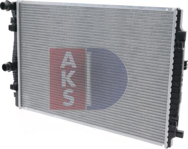 AKS Dasis 480093N - Радіатор, охолодження двигуна avtolavka.club