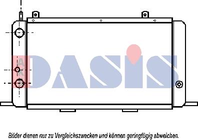 AKS Dasis 480009N - Радіатор, охолодження двигуна avtolavka.club