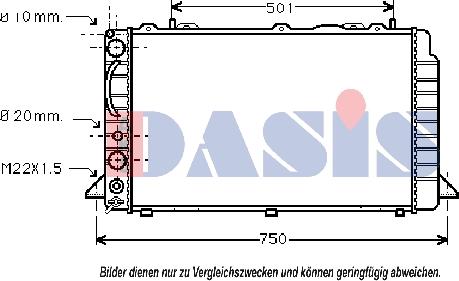 AKS Dasis 481380N - Радіатор, охолодження двигуна avtolavka.club