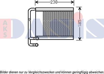 AKS Dasis 569025N - Теплообмінник, опалення салону avtolavka.club