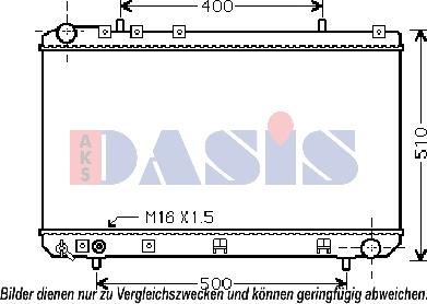 AKS Dasis 510099N - Радіатор, охолодження двигуна avtolavka.club