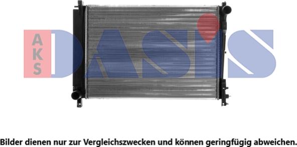 AKS Dasis 520045N - Радіатор, охолодження двигуна avtolavka.club