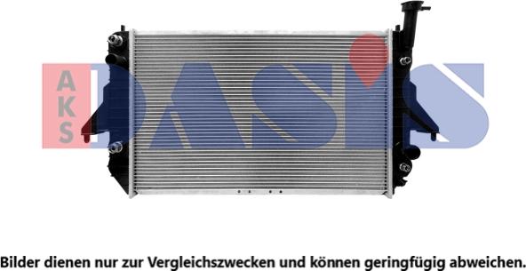AKS Dasis 520079N - Радіатор, охолодження двигуна avtolavka.club