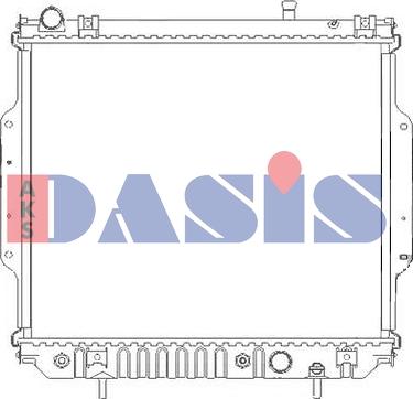 AKS Dasis 520146N - Радіатор, охолодження двигуна avtolavka.club