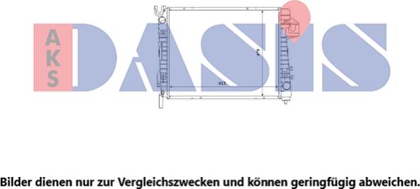 AKS Dasis 520148N - Радіатор, охолодження двигуна avtolavka.club