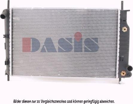 AKS Dasis 091530N - Радіатор, охолодження двигуна avtolavka.club