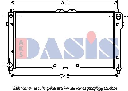 AKS Dasis 091060N - Радіатор, охолодження двигуна avtolavka.club