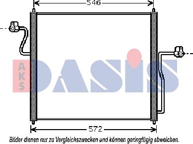 AKS Dasis 092035N - Конденсатор, кондиціонер avtolavka.club