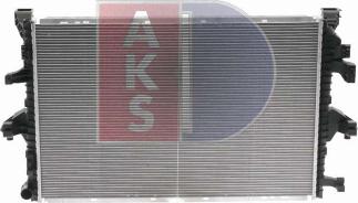 AKS Dasis 040034N - Радіатор, охолодження двигуна avtolavka.club