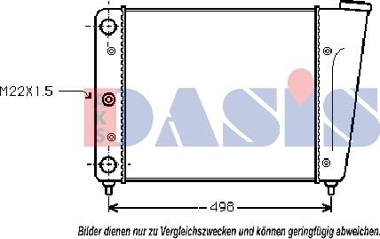 AKS Dasis 040170N - Радіатор, охолодження двигуна avtolavka.club